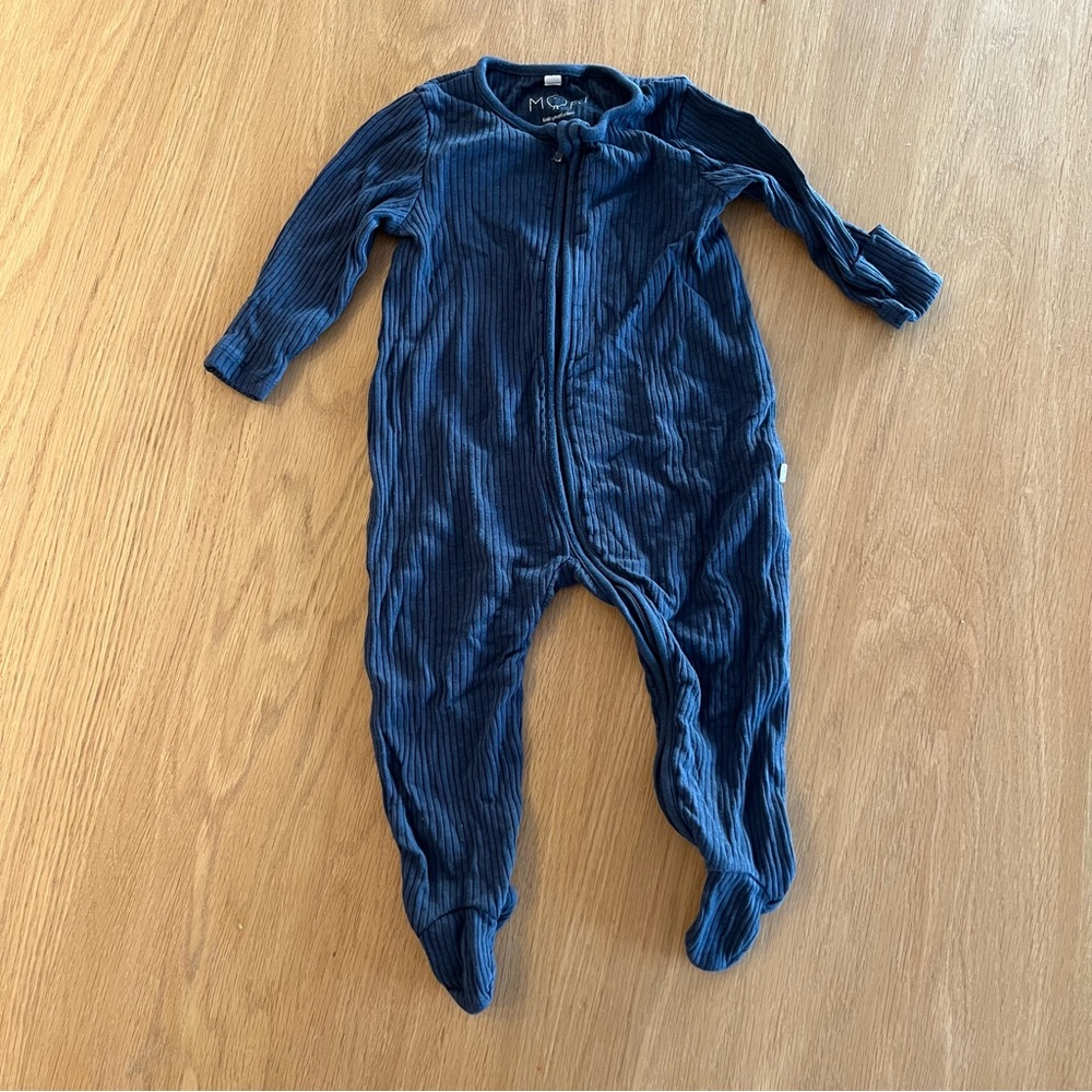 MORI baby ribbed footie pajama